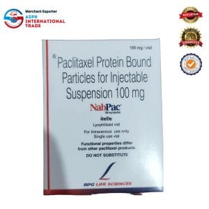 Nabpac 100 mg ,Paclitaxel For Injectable Suspension, RPG Life Sciences, 1 Vial